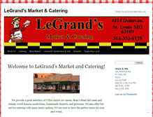 Tablet Screenshot of legrandsmarket-catering.com